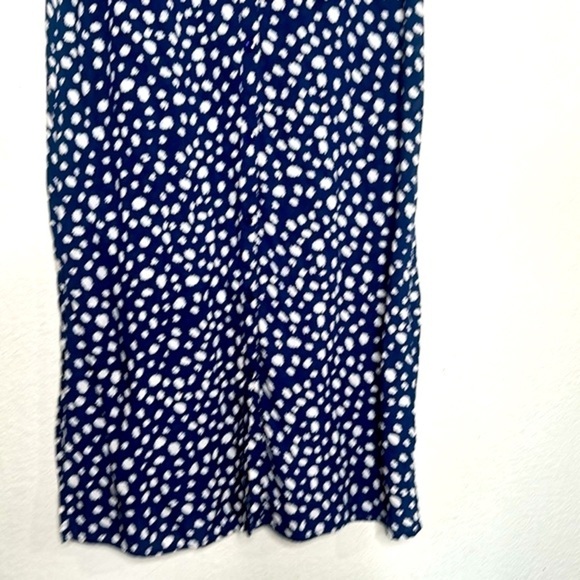 NWOT Anthropologie ICHI High Neck Midi Dress Blue Sz 38 (US 6) Coastal Cottage - Picture 9 of 13